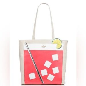 Kate Spade New York Breath of Fresh Air Cocktail Trompe L'Oeil Tote